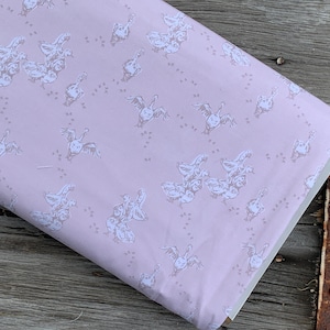 Paintbrush Studio Fabrics Rural Living Goose Run Rose Color Farm Geese in Blush Pastel Pink Cotton