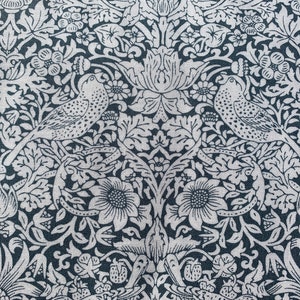 Morris & Co Hawkdale Hawks and Floral Design Cotton Fabric For Quilting Crafts and Sewing by Free Spirit Fabrics