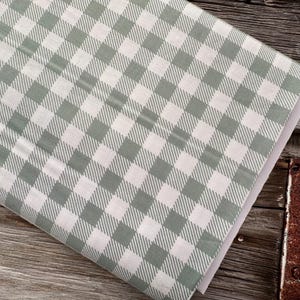 TESSUTO Gingham A Walk on the Prairie di Modern Prairie per Quilting Sage Gray