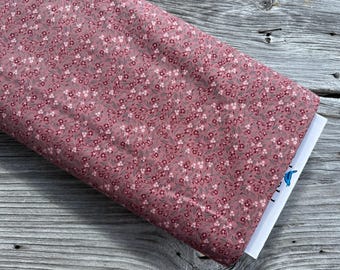 FABRIC A Walk on the Prairie by Modern Prairie for Quilting and Apparel Riley Blake Designs Floral Pattern in Pink Maroon