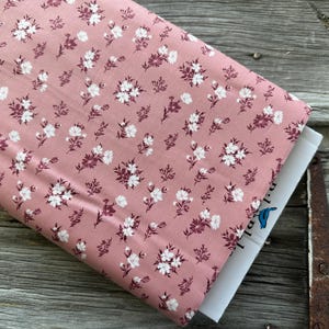 FABRIC A Walk on the Prairie by Modern Prairie for Quilting and Apparel Riley Blake Designs Floral Pattern in Dusty Rose