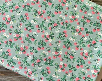 Fabric Strawberries POPPIE COTTON Home Sweet Home Quilting Sewing Supplies