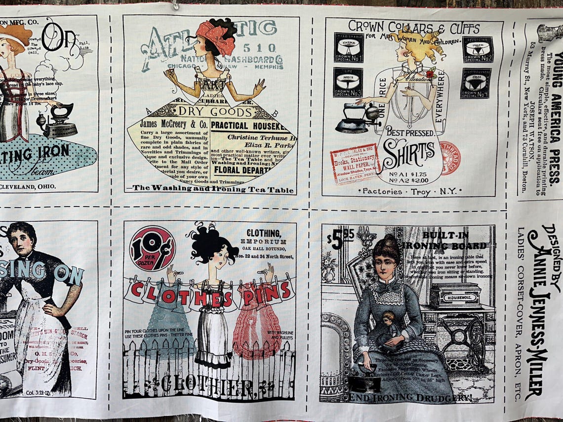 PRESS ON Fabric Panel by J Wecker Frisch Quilting Sewing Supplies Riley ...