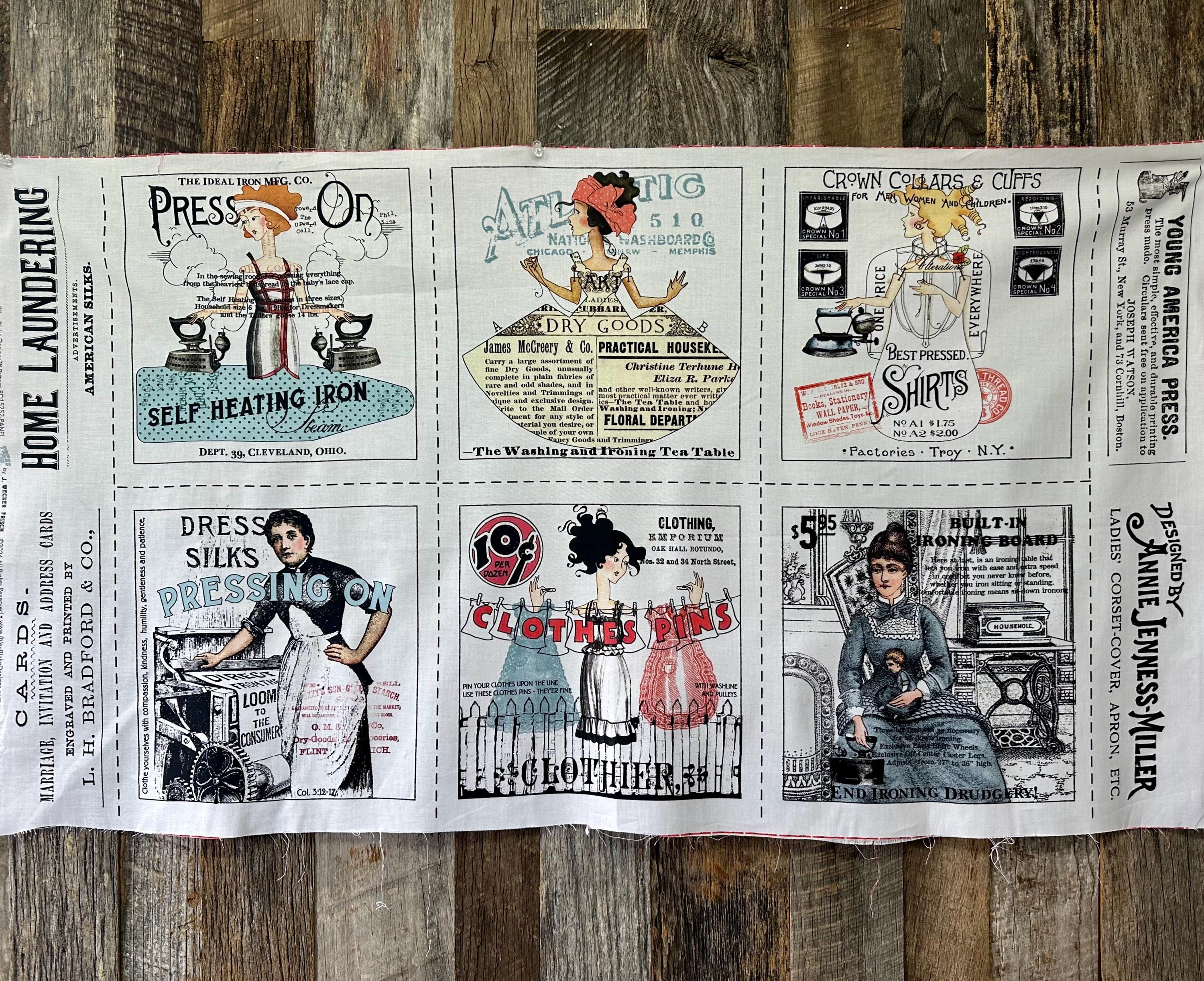 PRESS ON Fabric Panel by J Wecker Frisch Quilting Sewing Supplies Riley ...
