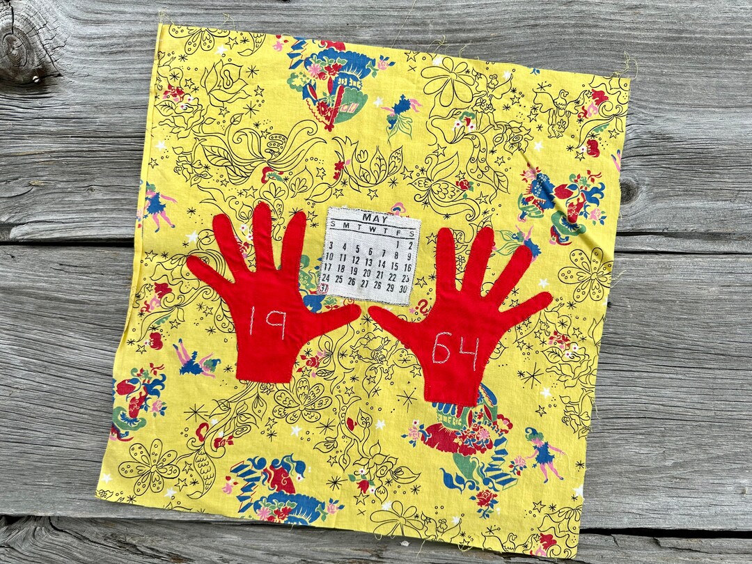 Vintage Quilt Block 16 X 16 Calendar Patchwork Birthday Quilt May 31