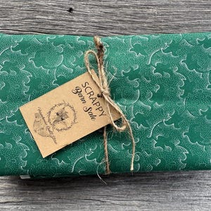 STOFF SCHEUNE VERKAUF 45 x 44 zoll Vintage Grün Mischgewebe Quilt Baumwollreste Vorgeschnitten Quilten Handwerk