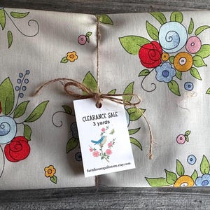 FABRIC CLEARANCE SALE  108 x 44 inch Riley Blake Designs J. Wecker Frisch Cotton Fabrics 3 Yards