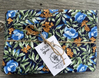 FABRIC 36 x 44 inchVintage Floral Quilt Remnants Cotton Fabrics