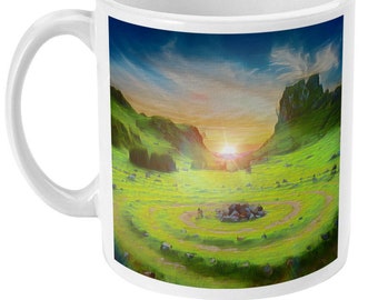 Personalised Scotland Mug: Isle of Skye, Fairy Glen. Ceramic Mug, Gift from Scotland, Gift for Friends & Family