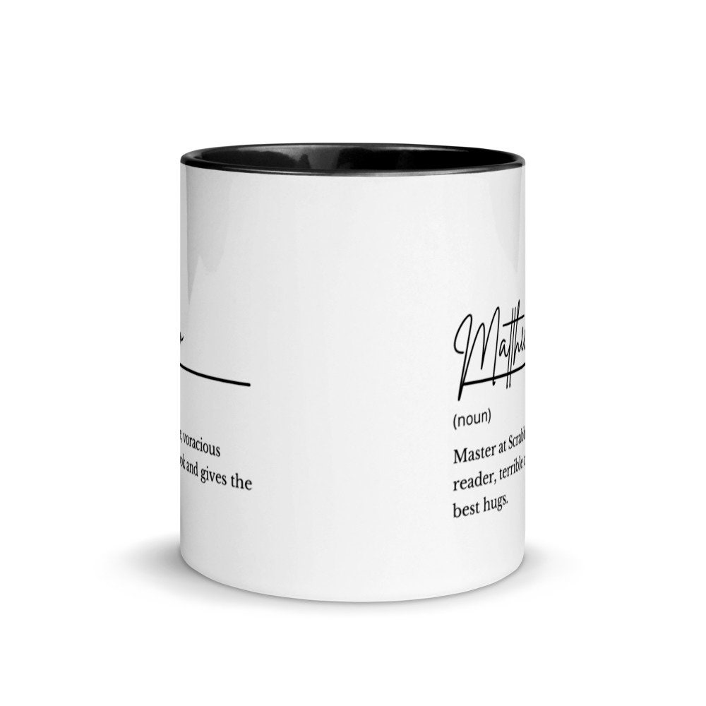 Personalized Name Mug Custom Definition Custom Name Mug - Etsy