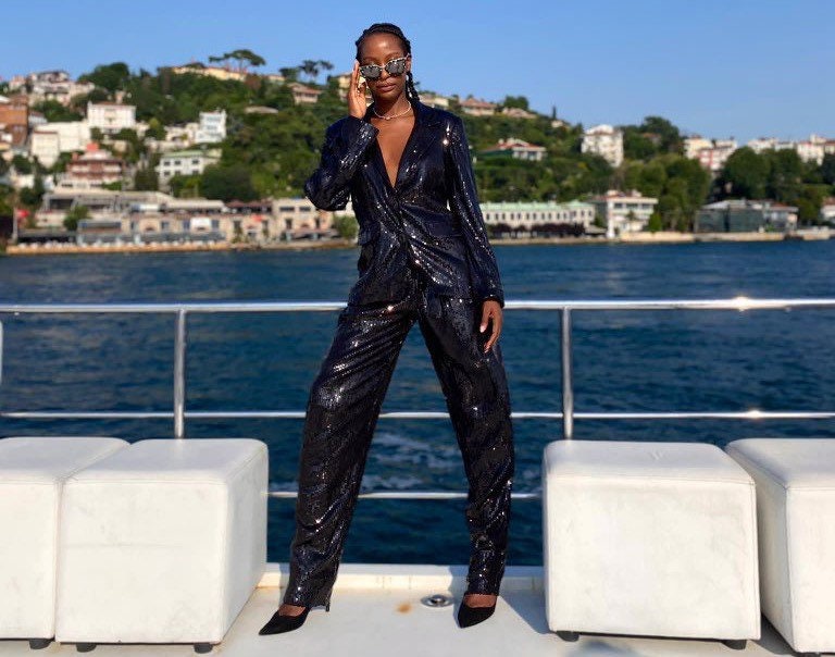 sequin blazer and pants