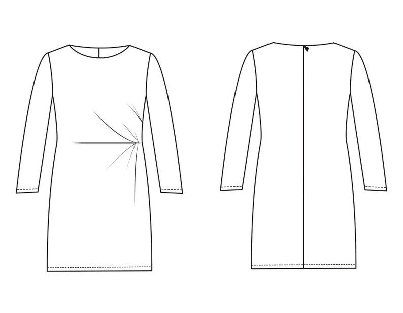 Dress TINA PDF Pattern Tutorial - Etsy