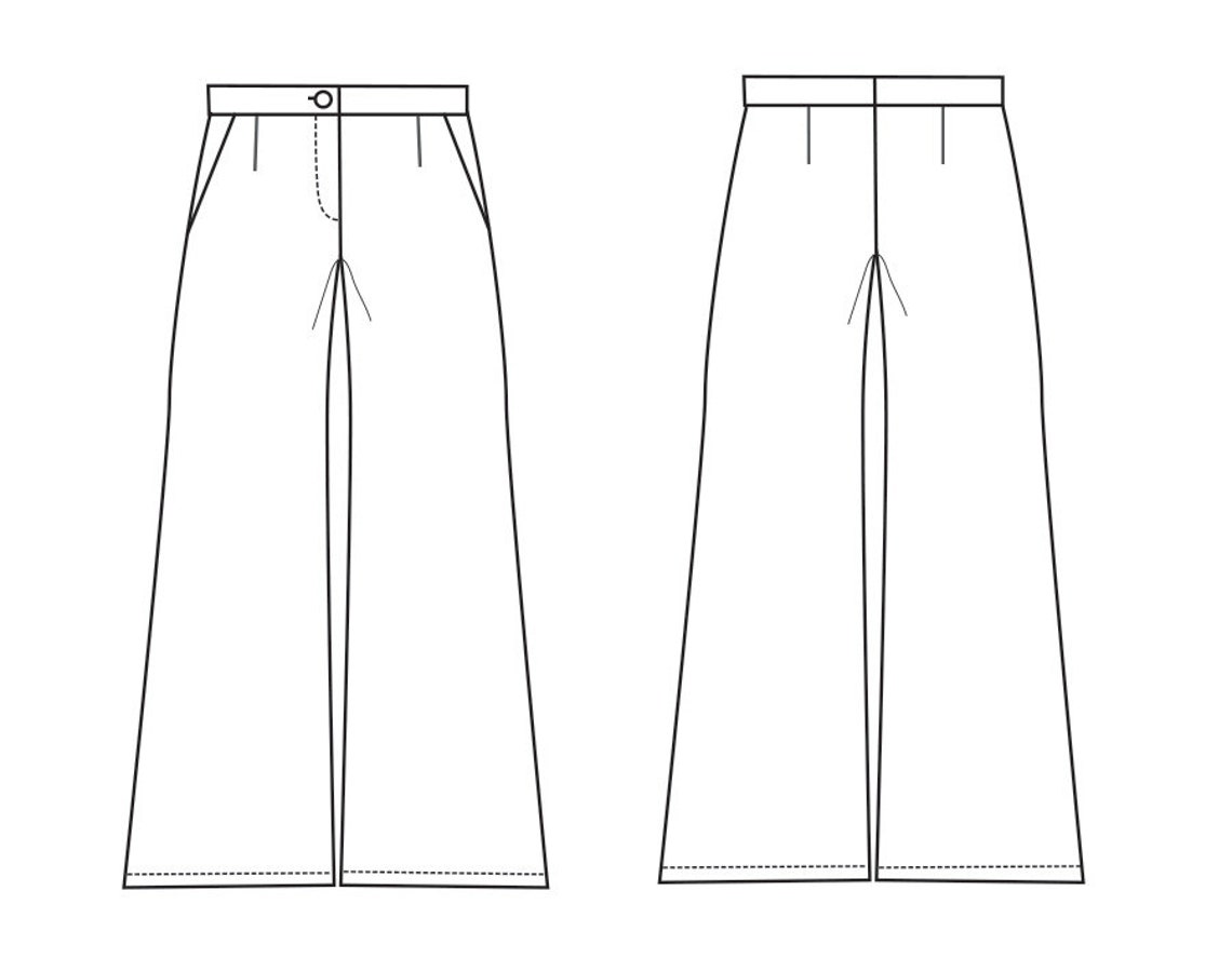 Trousers JACKY PDF Pattern Tutorial - Etsy