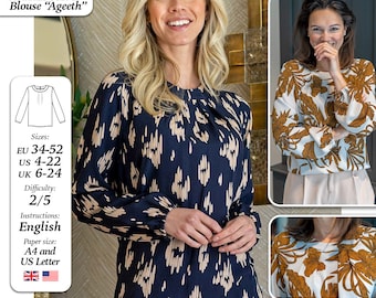 Bluzka Ageeth Wzór PDF