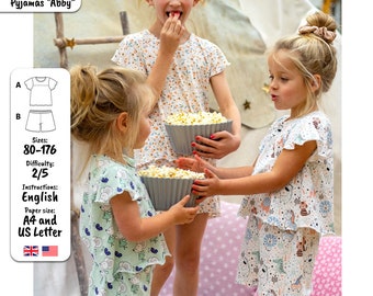 Pyjamas Abby PDF-mönster
