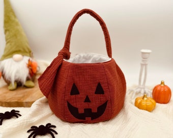 Sac/Panier à bonbons halloween personnalisé