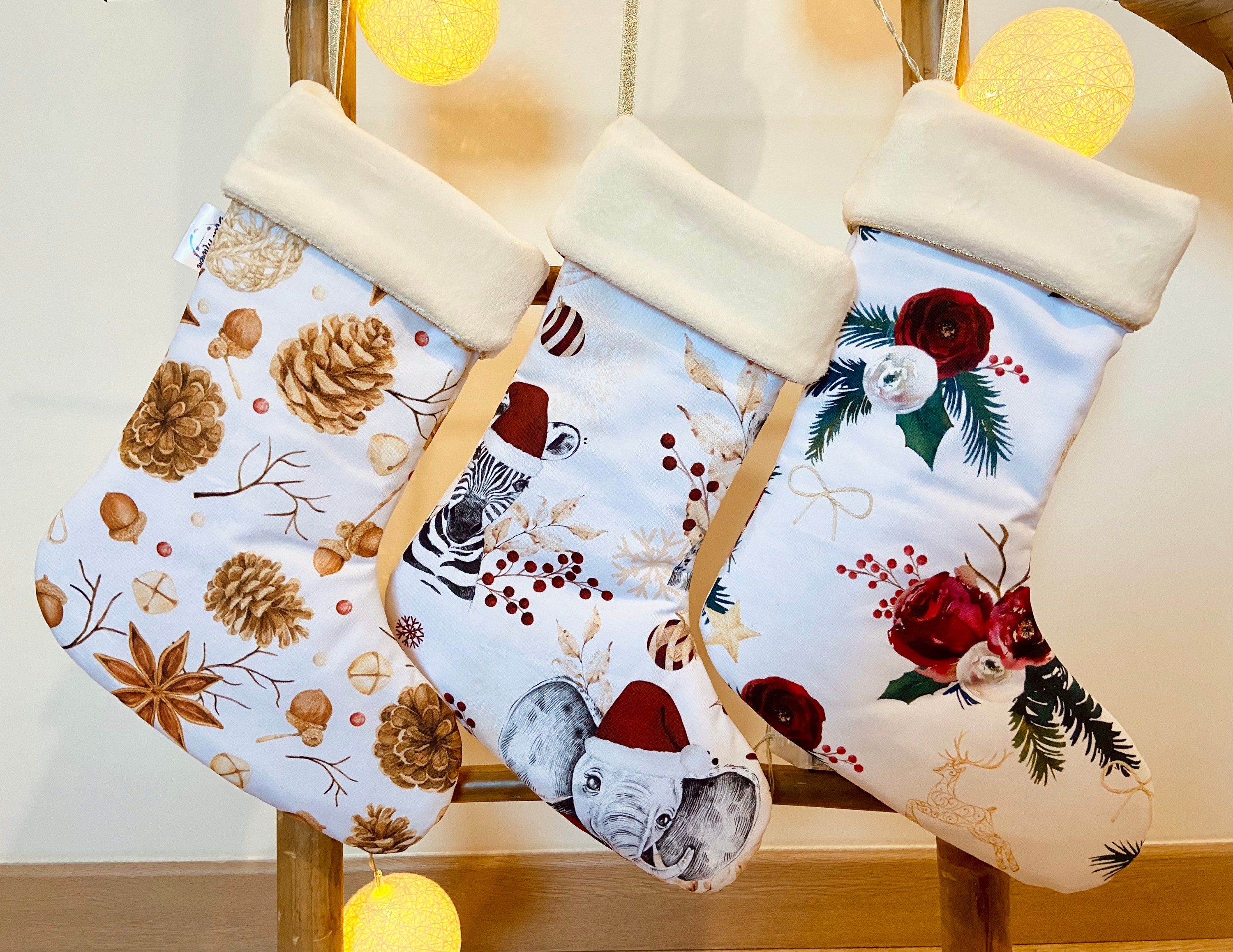 Chaussette de Noël Personnalisée /Botte Noël, Décoration Noël. Chaussette Personnalisable.