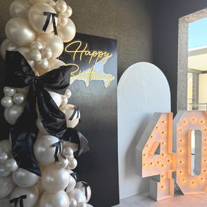 Pearl balloon garland, ivory pearl balloons, bachelorette balloon garland, coquette party, bow balloons, pearl balloons, pearly balloons,
