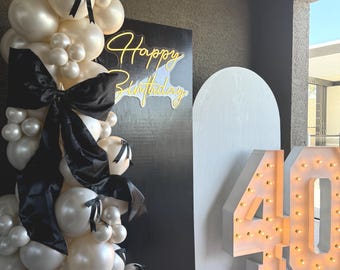 Ivory Pearl Balloon Garland Kit, Bachelorette Party Decor