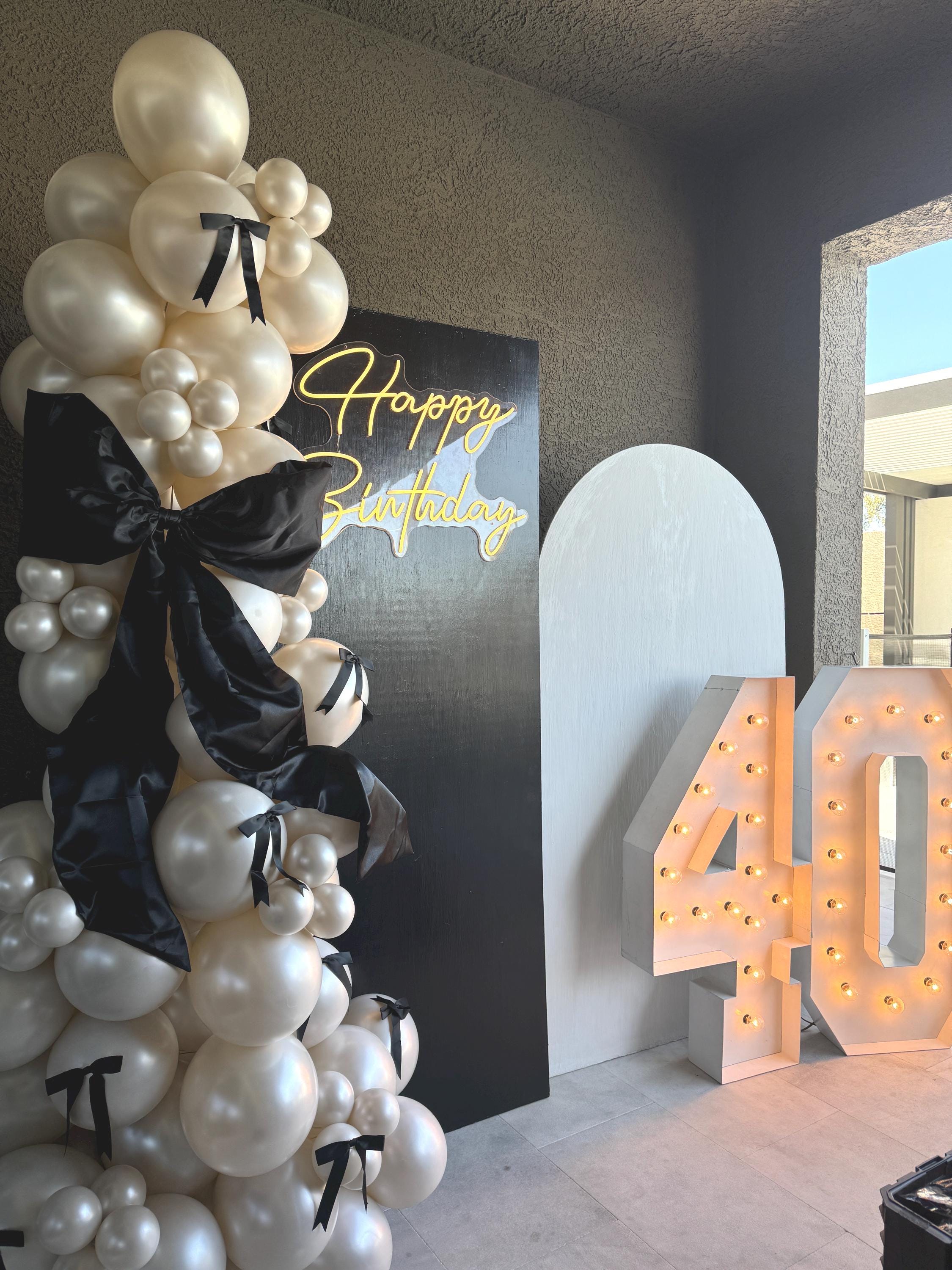 Ivory Pearl Balloon Garland Kit, Bachelorette Party Decor - Etsy