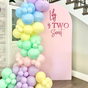 Two Sweet balloon garland, Sweet one balloon garland, Sweet party decorations, DIY balloon garland, candy balloon garland, Easter Party