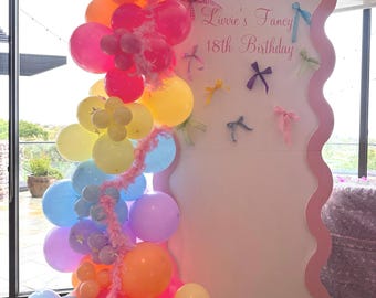 Fancy nancy balloon garland, fancy nancy birthday decoration, fancy nancy invitation, fancy nancy DIY balloon garland, fancy nancy deco, fan