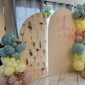 Wildflower balloon Garland, wildflower balloon kit, spring meadows balloon garland, baby in bloom balloon, floral balloon arch, balloons, ba