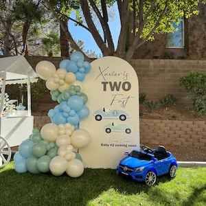 Two fast balloons, race car balloon garland, two fast birthday,racecar birthday balloons, car balloon garland, two fast balloon garland