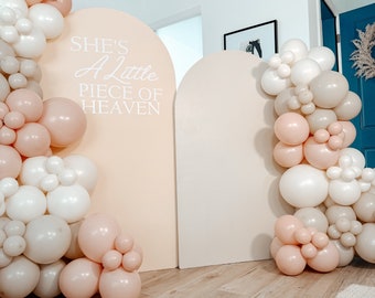 Neutral balloon arch, Boho blush balloons, Pink boho balloons, neutral color balloon garland, pink balloons, blush balloons, neutral balloon
