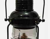 Nautical Antique Hanging Lantern Marine Anchor Ship Lamp Marine Oil Lamp Black Finish