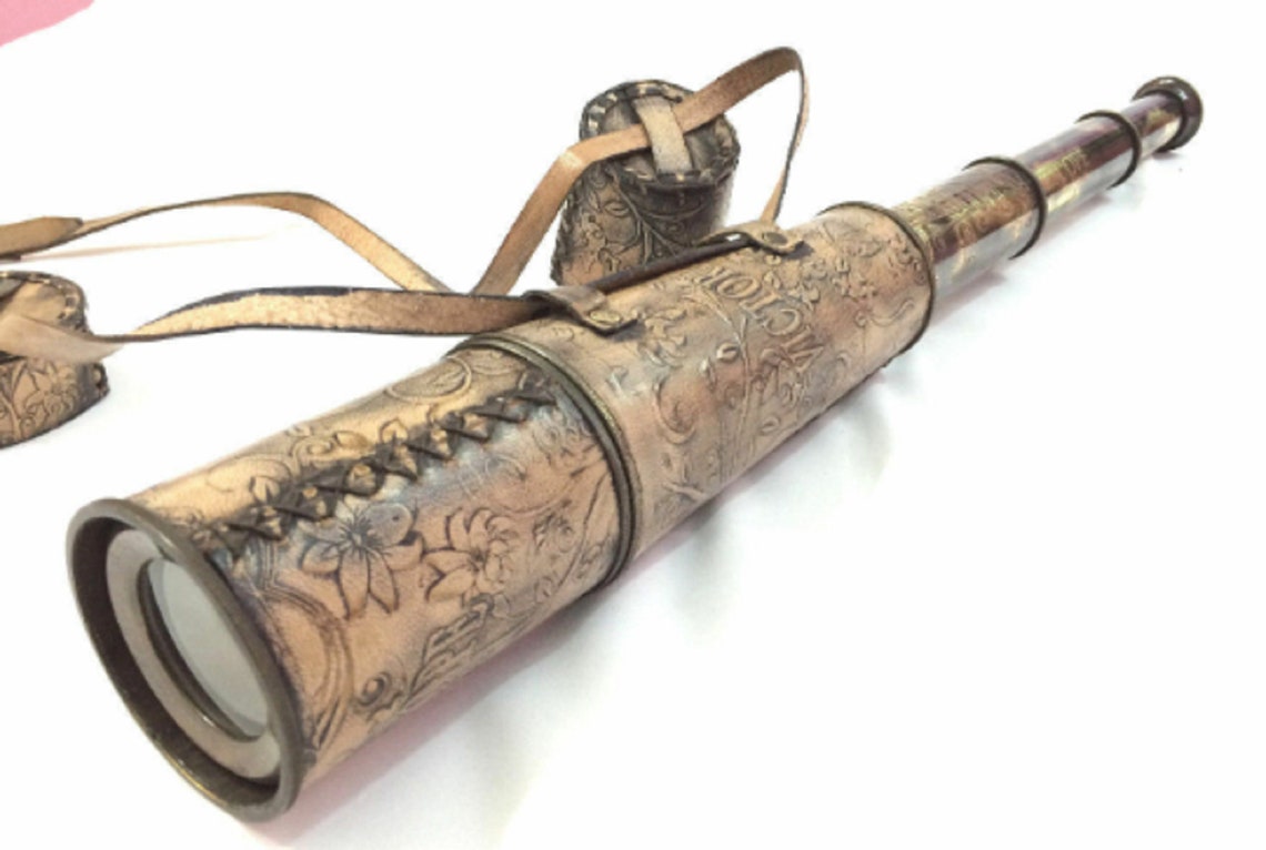 Handcrafted Telescope Decorative Antique Vintage Nautical Spy Glass