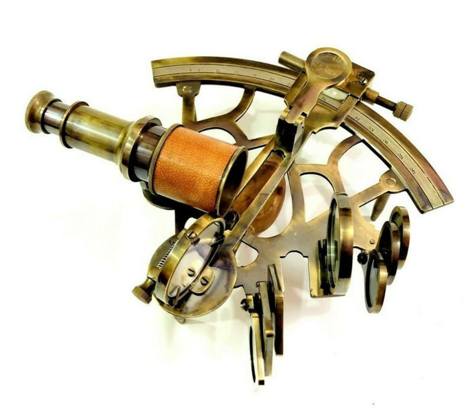 Ship Sextant Antique Nautical Brass Sextant 8 Maritime Ship Navigational Instruments Etsy Canada