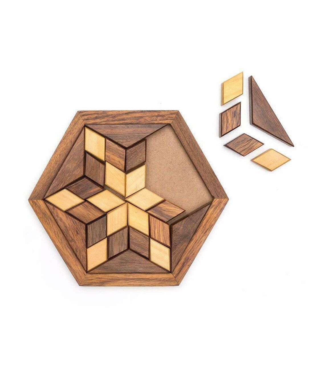 Vintage Handcrafted WOODEN PUZZLE GAME Kids Game Etsy