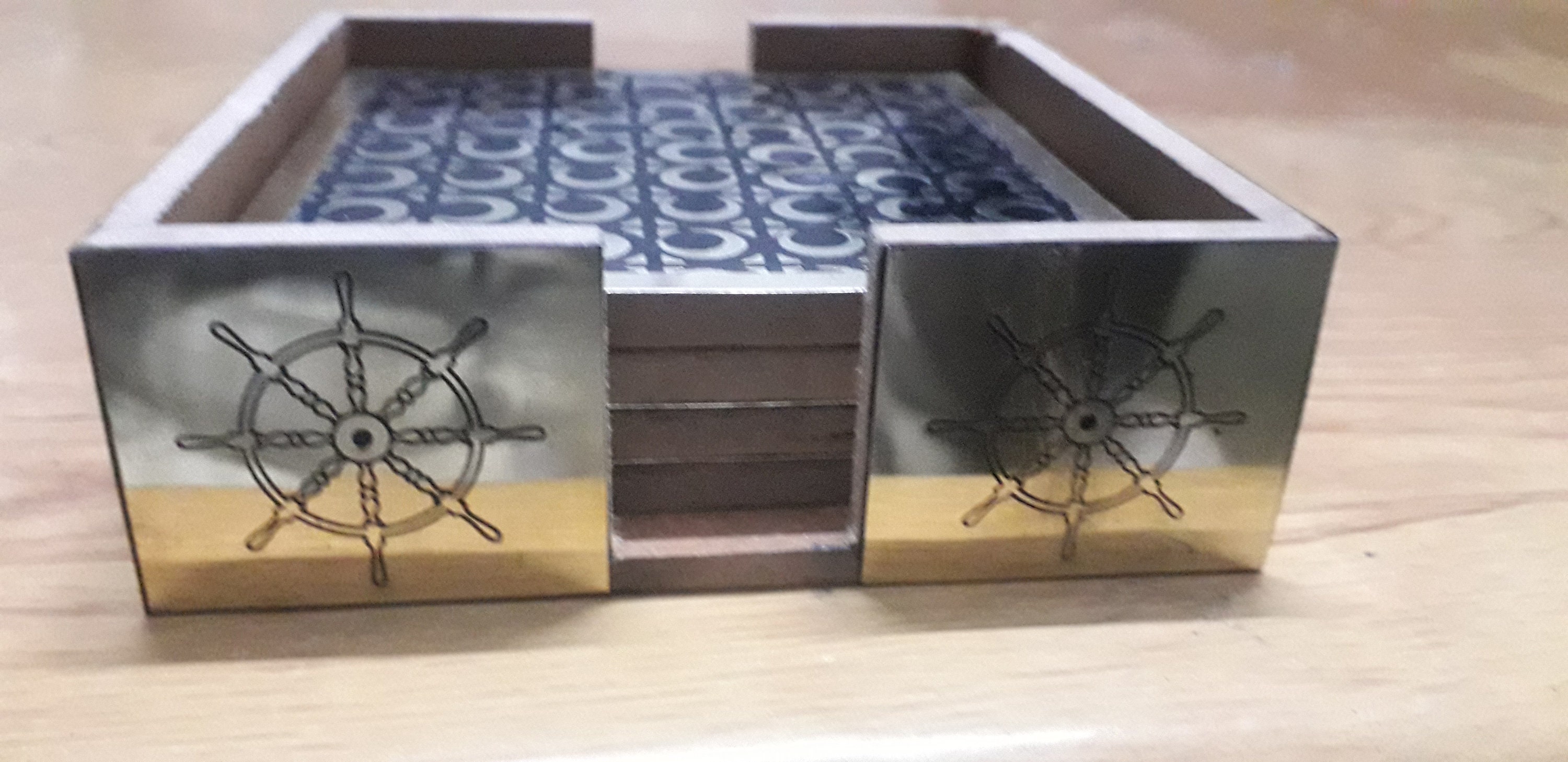 Wooden Drink Coasters Wood Table Coaster Set of 4 for Tea Cups Etsy UK