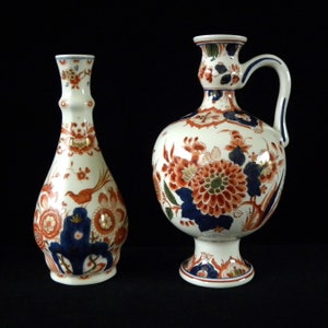 Royal Delft Pijnacker 1975/ 1978 SET of handpainted jug and vase Porceleyne Fles, as new image 1