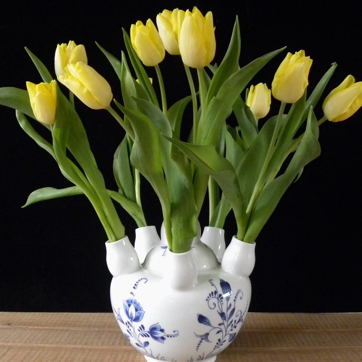 Royal Delft Blue Large Tulip Vase With 6 Spouts