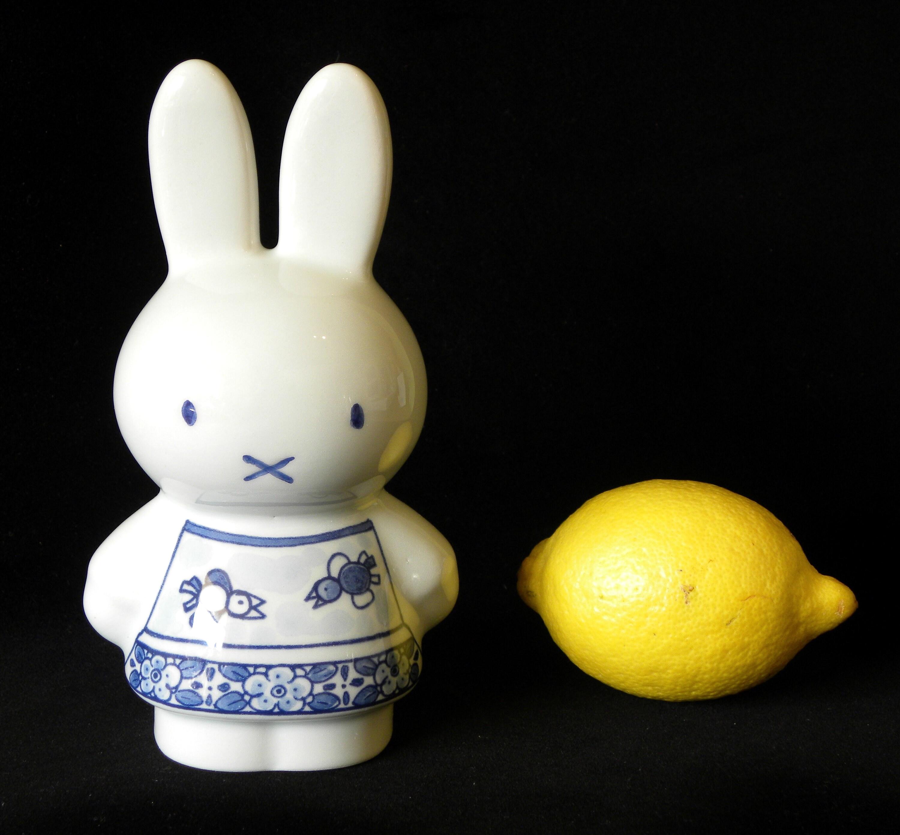 Royal Delft Blue Handmade Miffy (porceleyne Fles, With Gift