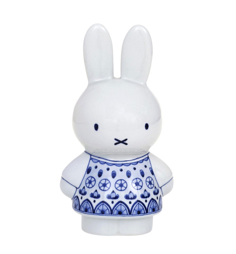 Royal Delft blue large handpainted Miffy Porceleyne Fles, with gift box デルフトブルーミッフィー image 6