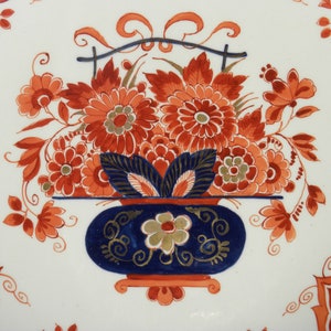 Royal Delft Pijnacker 1975 handpainted plate with floral motive Porceleyne Fles image 6