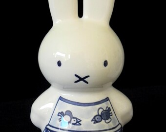 LOYAL DELFTロイヤルデルフトミッフィー Royal Delft Blue LARGE Handpainted Miffy (porceleyne Fles