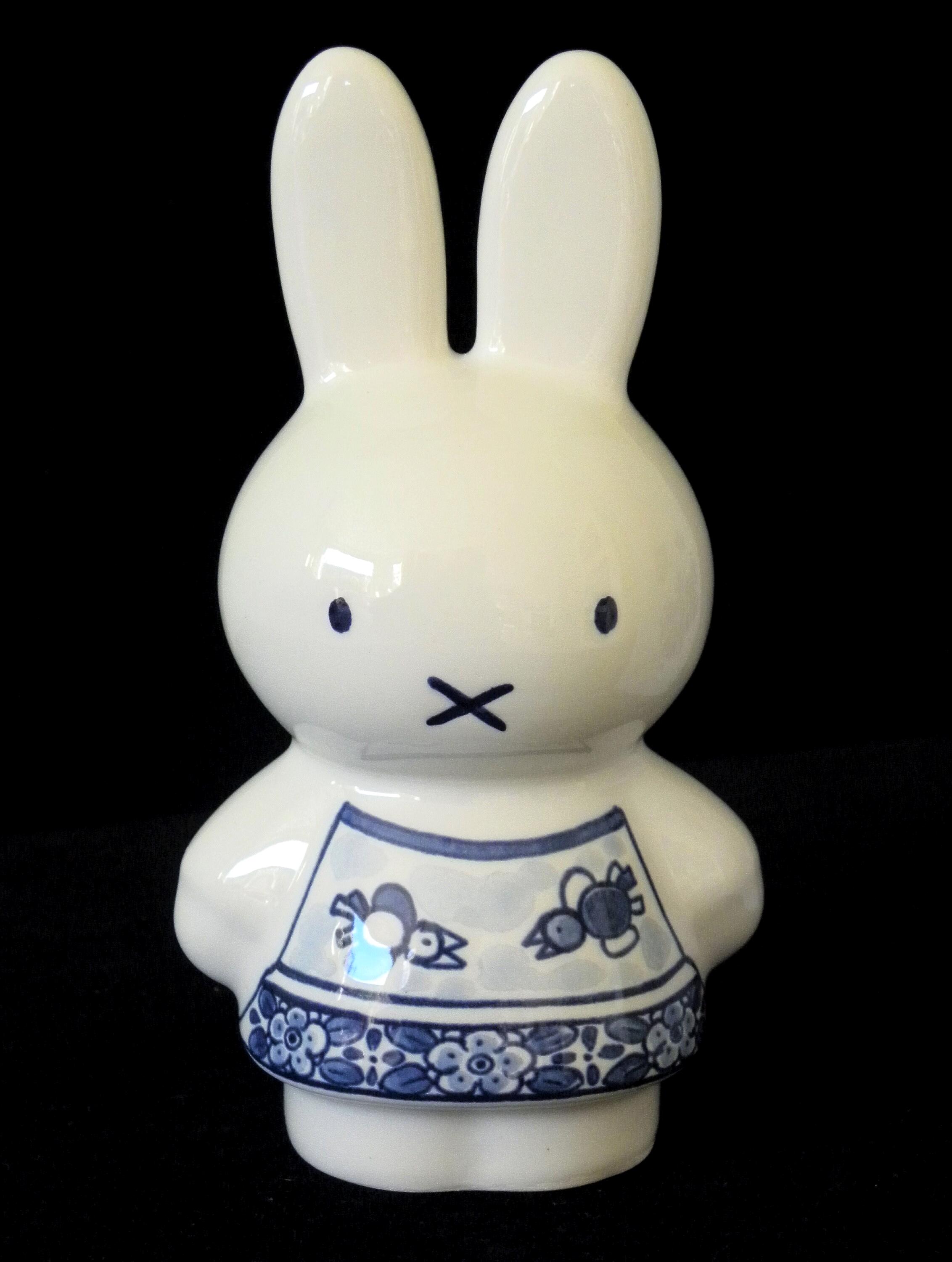 Royal Delft Blue Handmade Miffy (porceleyne Fles, With Gift