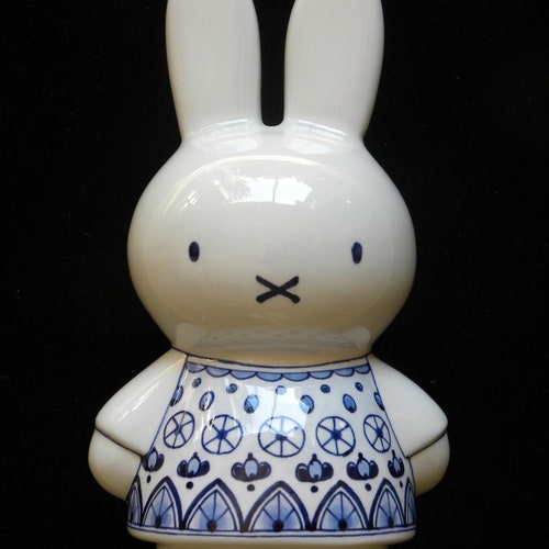 Royal Delft Blue LARGE Handpainted Miffy (porceleyne Fles, With