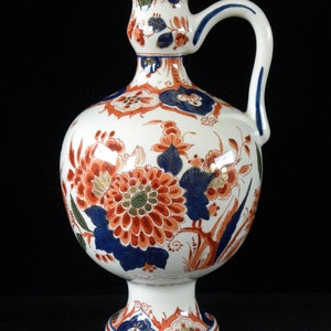 Royal Delft Pijnacker 1975/ 1978 SET of handpainted jug and vase Porceleyne Fles, as new image 2