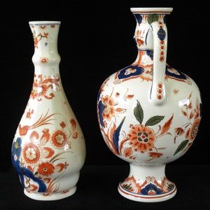 Royal Delft Pijnacker 1975/ 1978 SET of handpainted jug and vase Porceleyne Fles, as new image 4