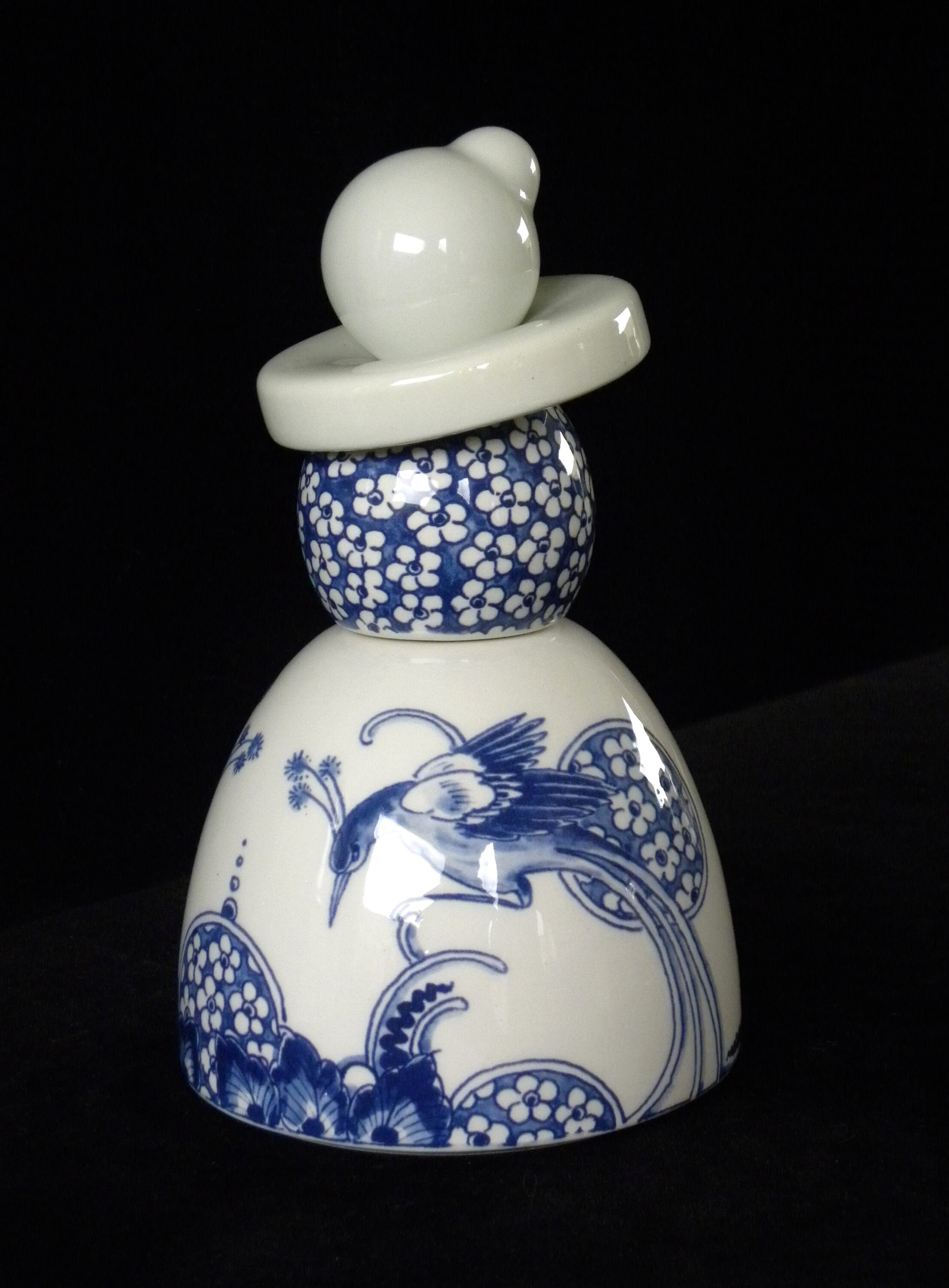Proud Mary デルフトブルー フィギュリン 07 Royal Delft Blue Handmade Proud Mary - Flower Peacocks