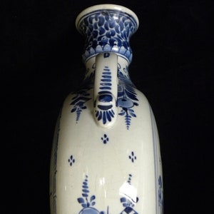 Royal Delft antique 1907 handpainted jug Pilgrim vase with Windmill Porceleyne Fles image 6