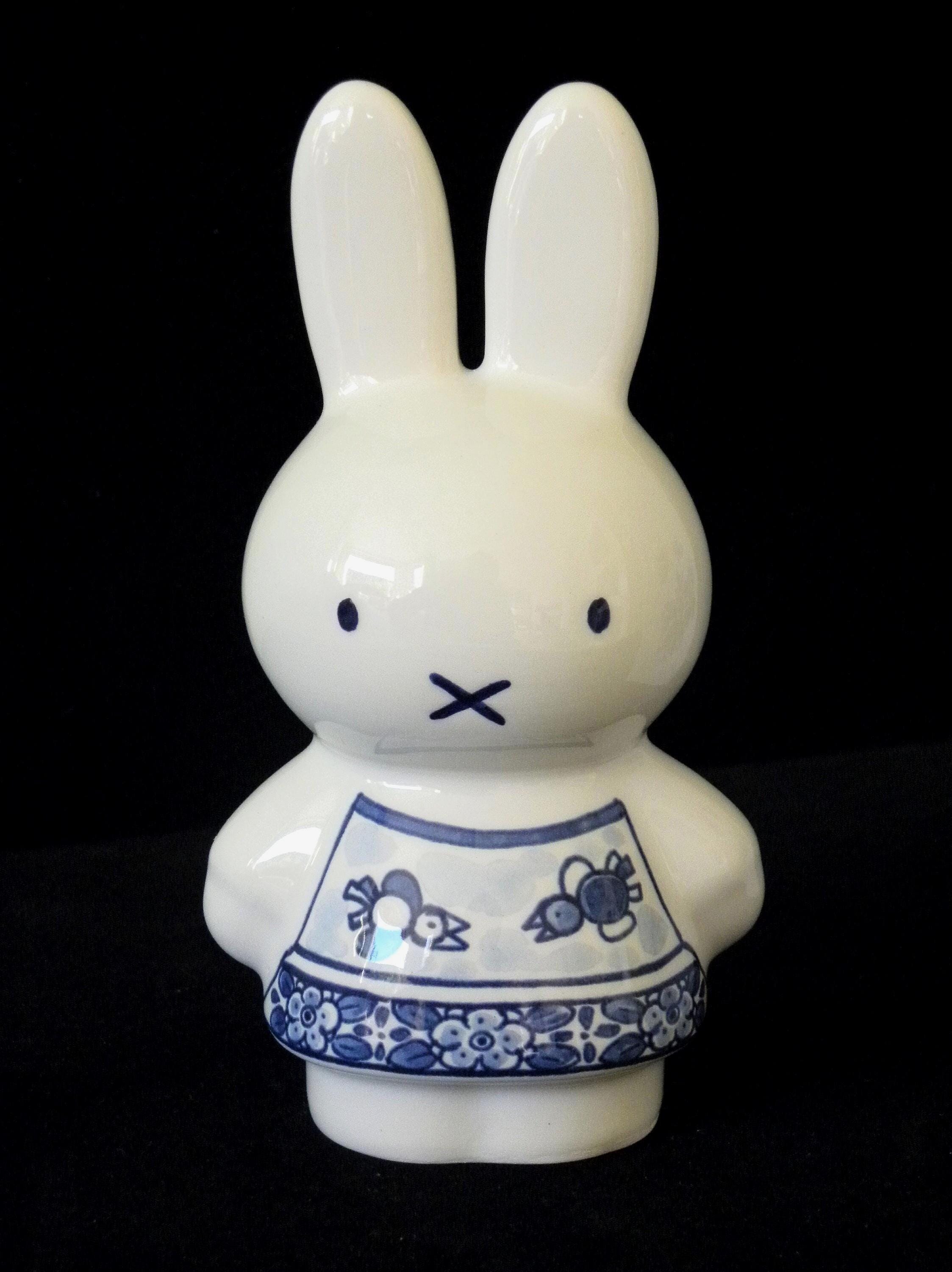 【もはや現地価格】ロイヤルデルフトMiffy 陶器money bank Royal Delft Blue Handmade Miffy (porceleyne Fles, With Gift Box
