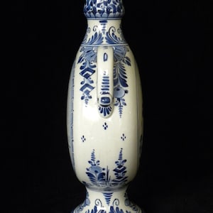 Royal Delft antique 1907 handpainted jug Pilgrim vase with Windmill Porceleyne Fles image 5