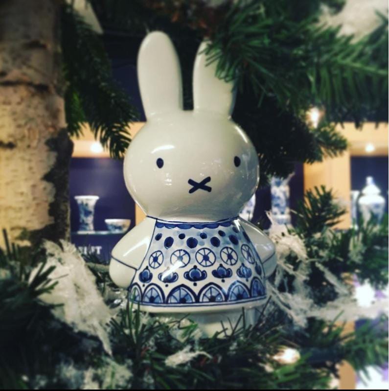 Royal Delft blue LARGE handpainted Miffy (Porceleyne Fles, with