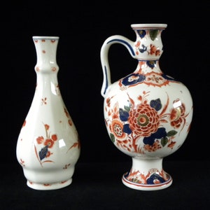 Royal Delft Pijnacker 1975/ 1978 SET of handpainted jug and vase Porceleyne Fles, as new image 5